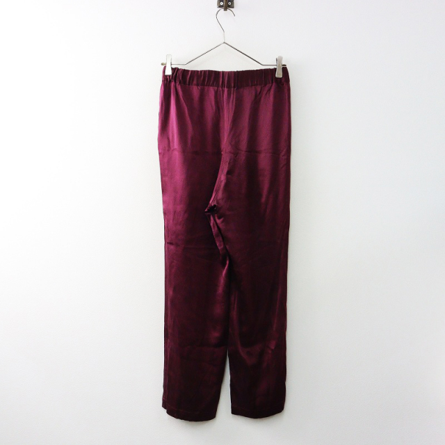 Deuxieme Classe（ドゥーズィエムクラス）シルクパンツ⭐︎ボルドー DEUXIEME CLASSE - 新品 Deuxieme Classe シルクパンツ ボルドー