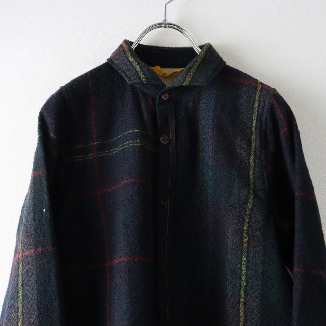 パラスパレス pal'las palace 縮絨ウールチェックコート 2