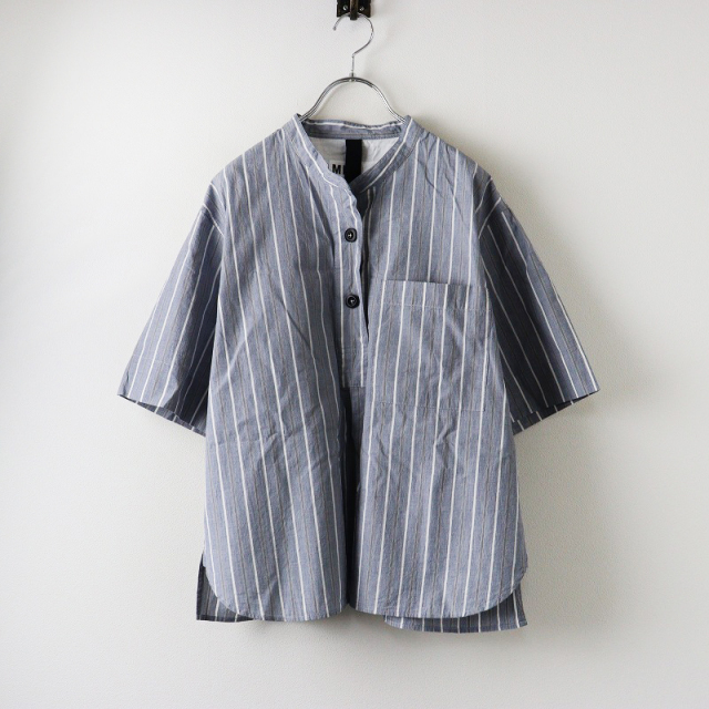 トップス MHL END ON END STRIPE COTTON SHIRT MHL END ON END STRIPE COTTON SHIRT