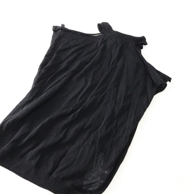 美品 定価22000円 ヴェリテクール Veritecoeur リボンベストニット F  