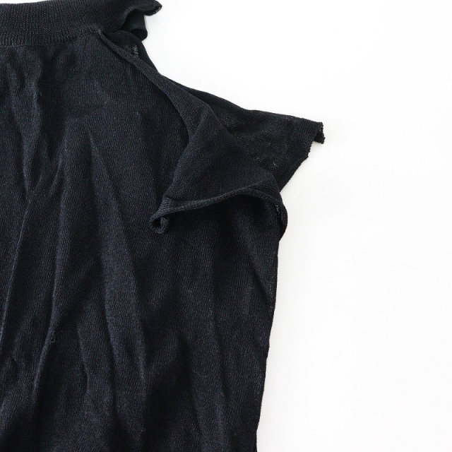 美品 定価22000円 ヴェリテクール Veritecoeur リボンベストニット F  