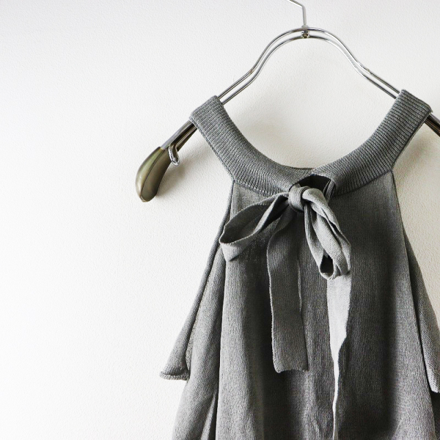 美品 定価22000円 ヴェリテクール Veritecoeur リボンベストニット F  