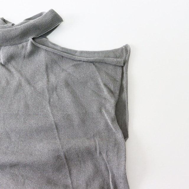 美品 定価22000円 ヴェリテクール Veritecoeur リボンベストニット F  