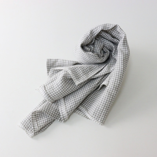 値下げ新品　ヴェリテクール　チェックストール 楽天市場】Veritecoeur(ヴェリテクール) Checked Gauze Stole