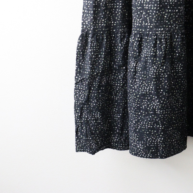 ハグオーワー Hug O War 水玉 ティアード ワンピース 1｜ブラック  