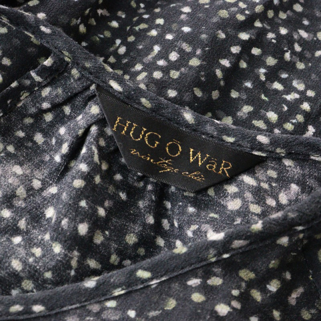 ハグオーワー Hug O War 水玉 ティアード ワンピース 1｜ブラック  