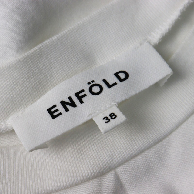 【ENFOLD 】2025SS 半袖ホワイトシャツ 38 ENFOLD(エンフォルド)｜【UNISEX】ナチュラルタイプライター
