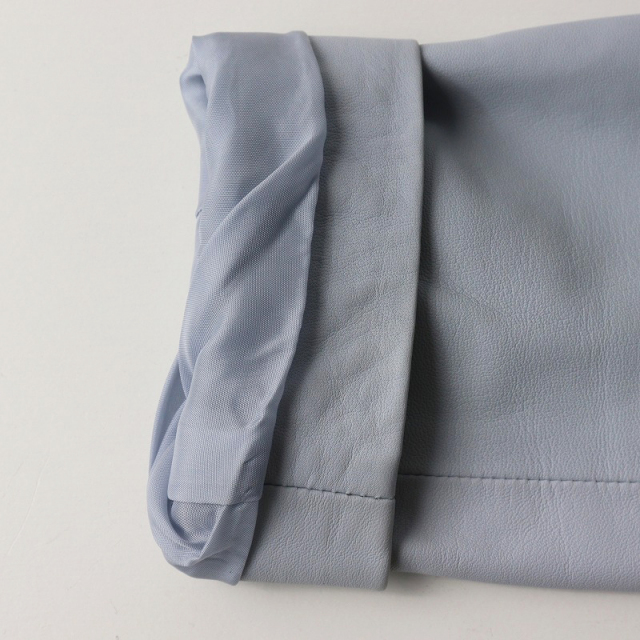 【225】新品　アナイ　リネンボリュームスリーブジャケット　濃紺　34　B 225】新品 アナイ リネンボリュームスリーブジャケット 濃紺 34 B