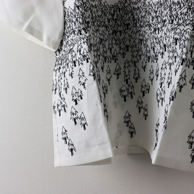 美品 2024SS ミナペルホネン mina perhonen forest to bird ブラウス