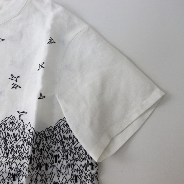 美品 2024SS ミナペルホネン mina perhonen forest to bird ブラウス