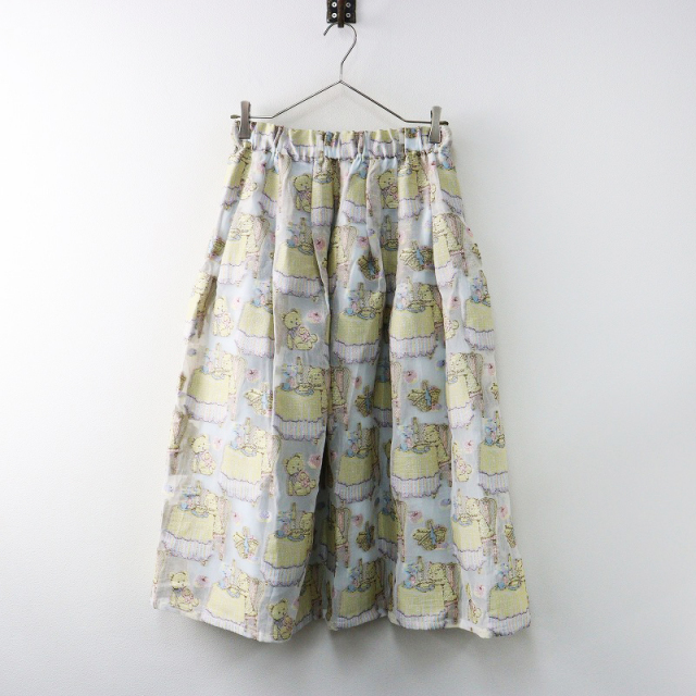 新品　ユキエモンyukiemon 刺繍スカート　フランシュリッペ　日本製タグ付き franche lippee - 【新品】yukiemon ユキエモン 丈長スカート