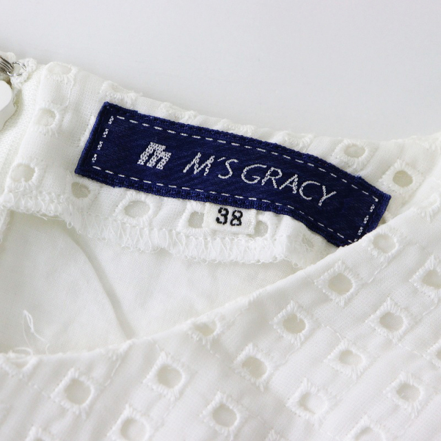 期間限定価格】エムズグレイシー M'S GRACY リボン カットワーク