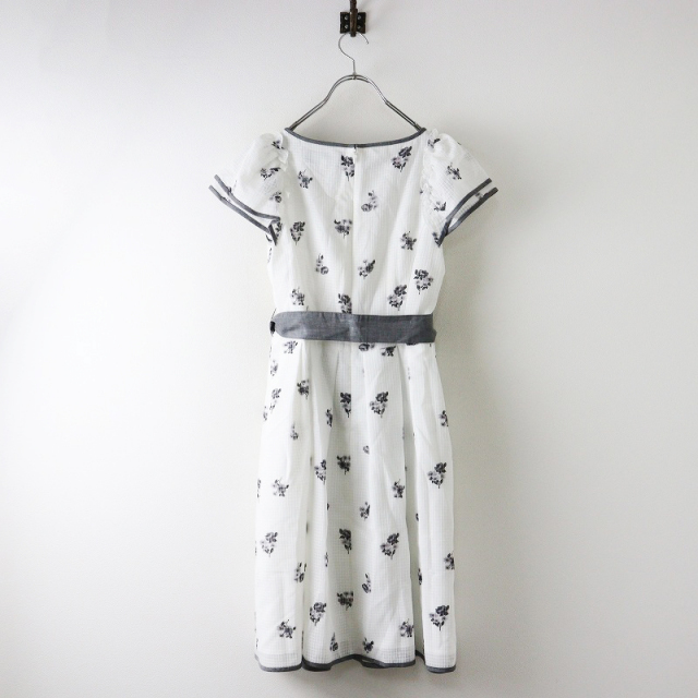 M'S GRACY エムズグレイシー　フラワー　ワンピース 美品】M'S GRACY エムズグレイシー オーガンジーフラワー