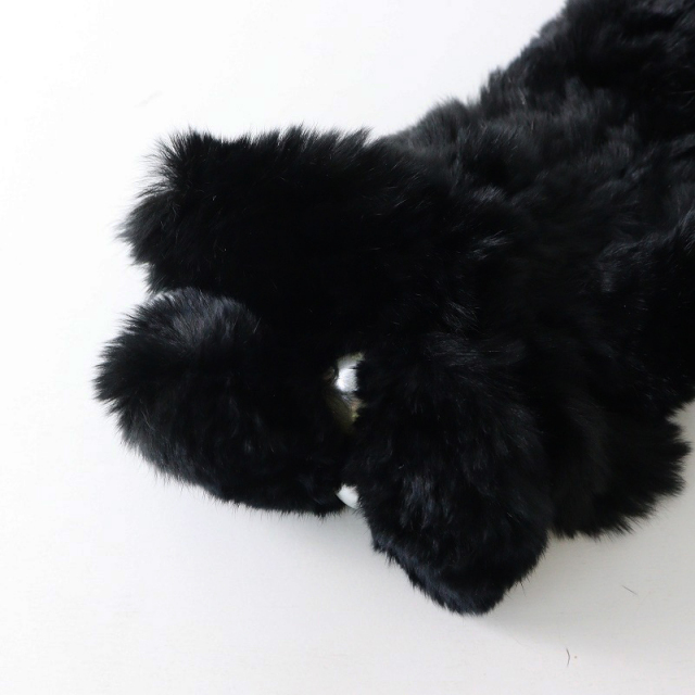 アマカ　レッキスラビット ファーティペット　グレー　ブラック アマカ レッキスラビット ファーティペット グレー ブラック - メルカリ