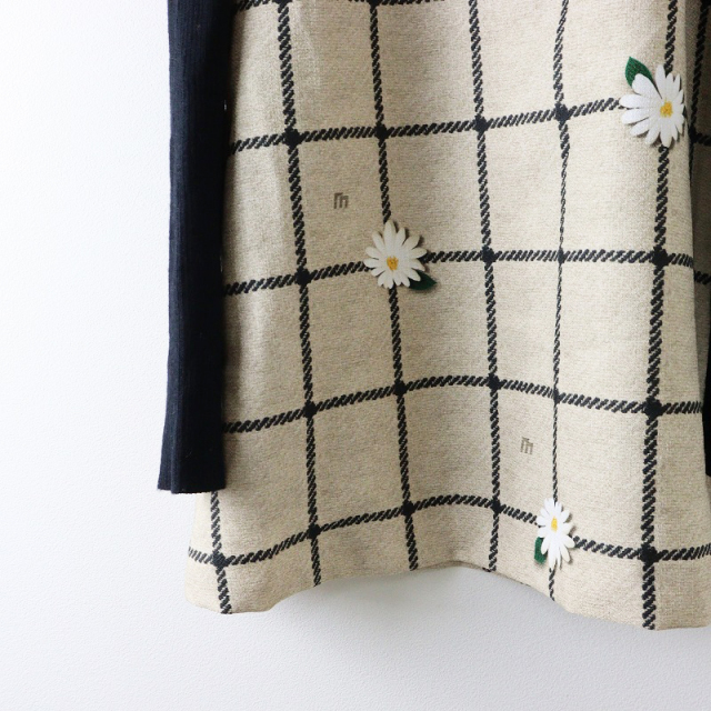 エムズグレイシー(M'S GRACY)ツイード＆ニットドッキングチュニック エムズグレイシー(M'S GRACY)ツイード＆ニットドッキング