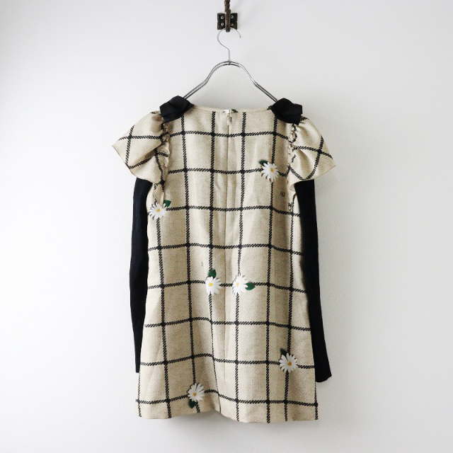 2020AW エムズグレイシー M'S GRACY チェックxデイジープリント