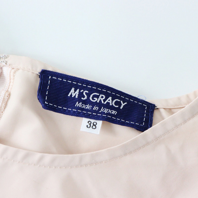 M'S GRACY リボンブラウス　38 期間限定価格】2022SS エムズグレイシー M'S GRACY リボンカット