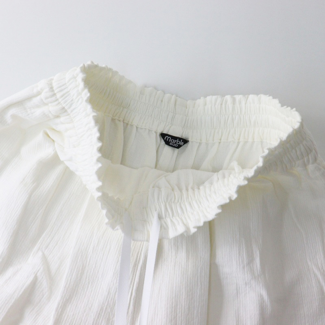 美品 2024AW マーブルシュッド marble SUD リスLaceコットンワイド  