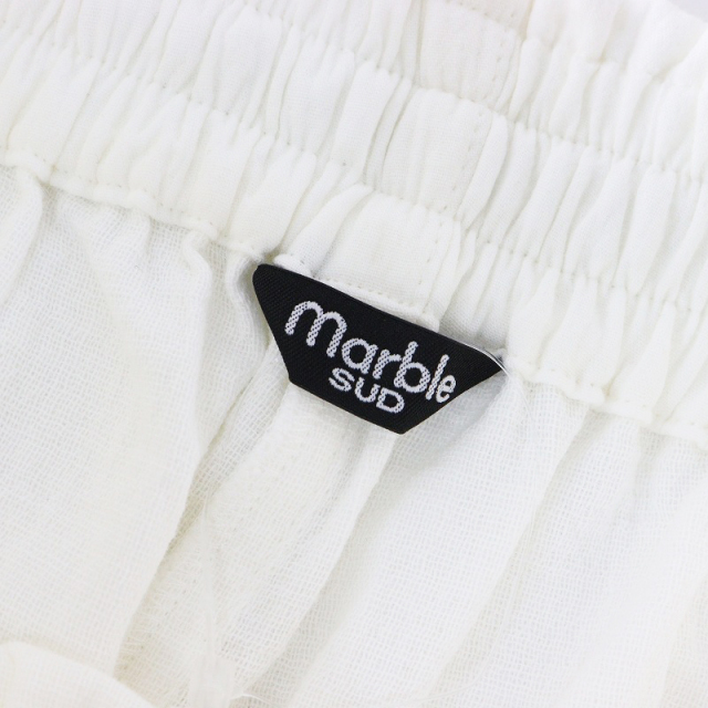 美品 2024AW マーブルシュッド marble SUD リスLaceコットンワイド  