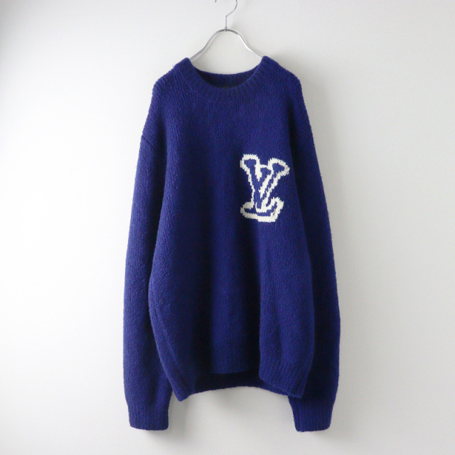 LOUIS VUITTON ネイビー Vネックセーター 期間限定価格】ルイヴィトン LOUIS VUITTON RM202M VSS HJN18W LV