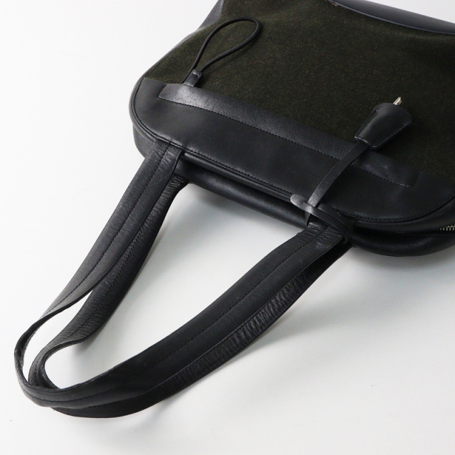 Archive FW1999 PRADA WOOL X leather Shoulder Bag //プラダ 鍵