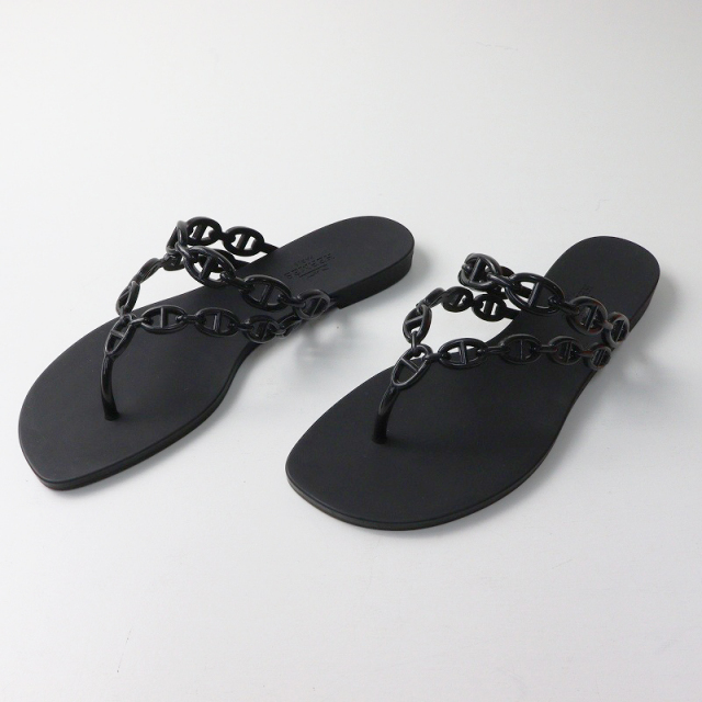 HERMÈS エルメス サンダル アイランド ルージュ39 シェーヌダンクル HERMÈS エルメス サンダル アイランド ルージュ39 シェーヌダンクル