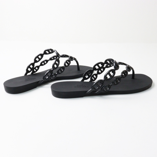 HERMÈS エルメス サンダル アイランド ルージュ39 シェーヌダンクル HERMÈS エルメス サンダル アイランド ルージュ39