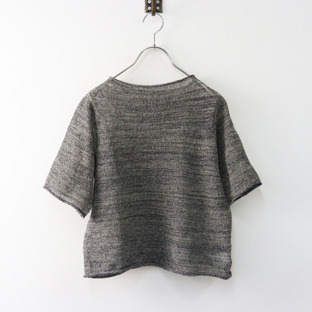 美品 2023SS パラスパレス Pal'las Palace コットンリネンニットプル