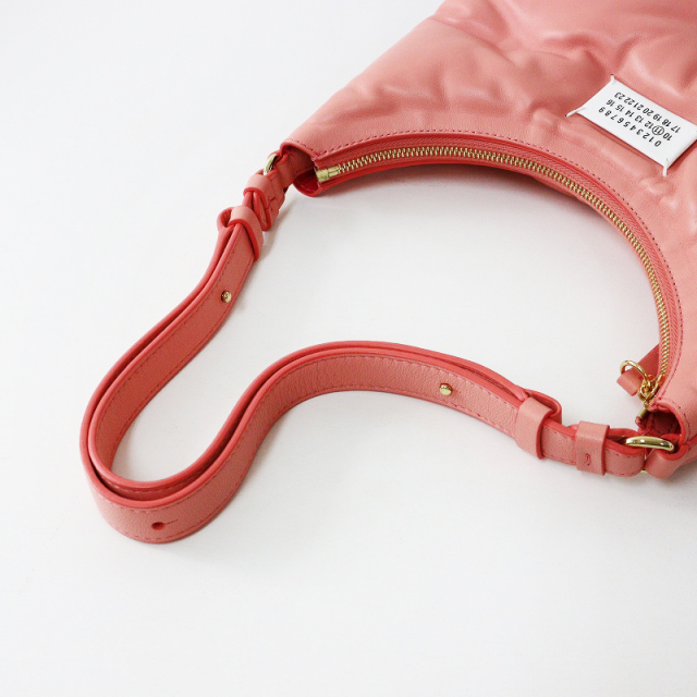 Maison Margiela ピンク赤 レザー クラッチバッグ 変形 Maison