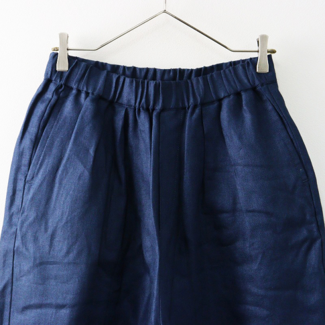 美品 メゾンドソイル maison de soil 染色加工 リネンタック入りワイド  