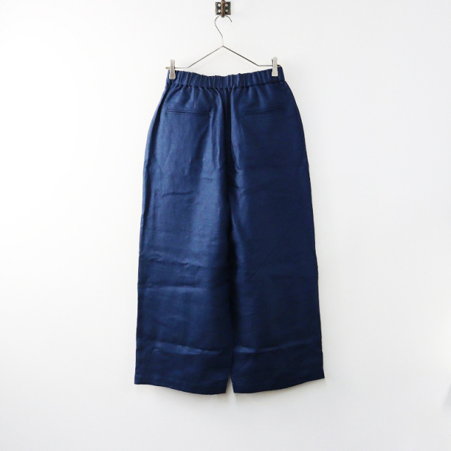 美品 メゾンドソイル maison de soil 染色加工 リネンタック入りワイド  