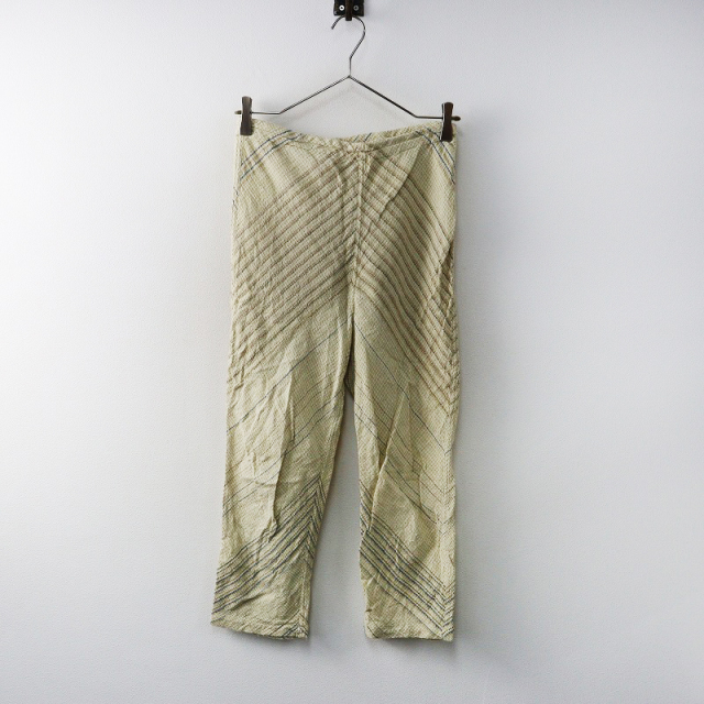美品 うさとの服 綿 ジャケット 草木染め 絣 usaato ウサト 美品 うさとの服 麻綿 羽織 上下ジャケット 草木染 生成 usaato