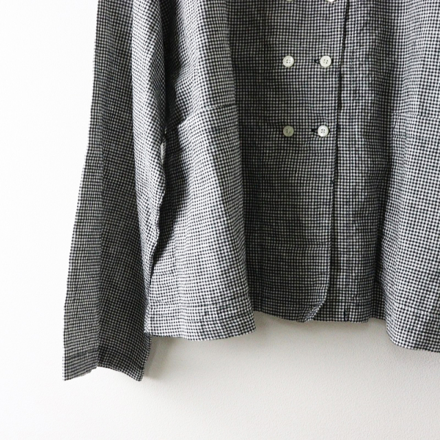 UpcycleLino ギンガムシャツジャケット ネストローブ 2024SS 美品 2024SS ネストローブ nest Robe UpcycleLino ギンガム
