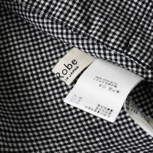 美品 2024SS ネストローブ nest Robe UpcycleLino ギンガム