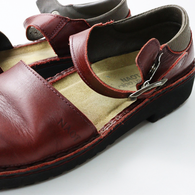 【美品】 NAOT ナオト レザー ストラップ ブラウン 38 OLGA オルガ 美品】 NAOT ナオト レザー ストラップ ブラウン 38 OLGA オルガ