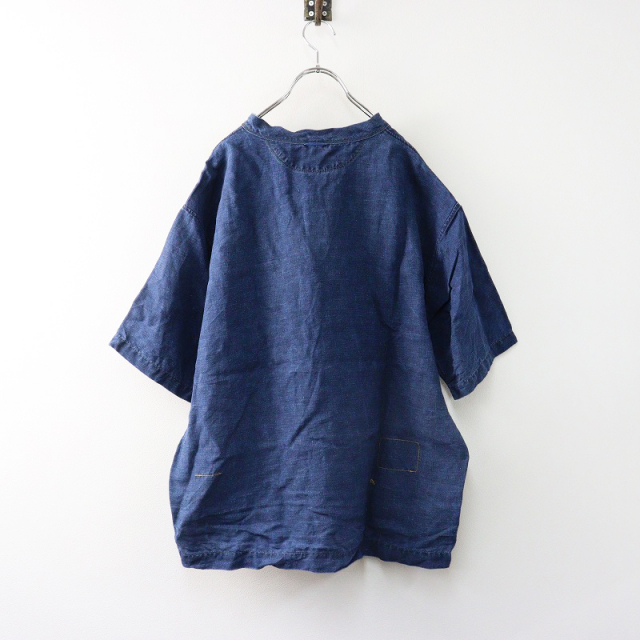 極美品✨45R フォーティファイブアール R刺繍オーバーサイズ　半袖シャツ 2 45R（フォーティファイブアール）の「モンプチチノの