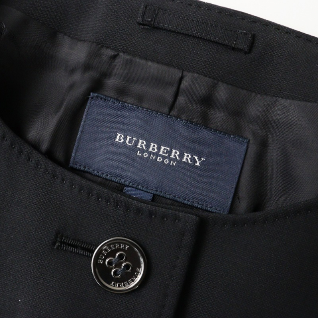 バーバリーロンドン BURBERRY London ノーカラー ジャケット 36