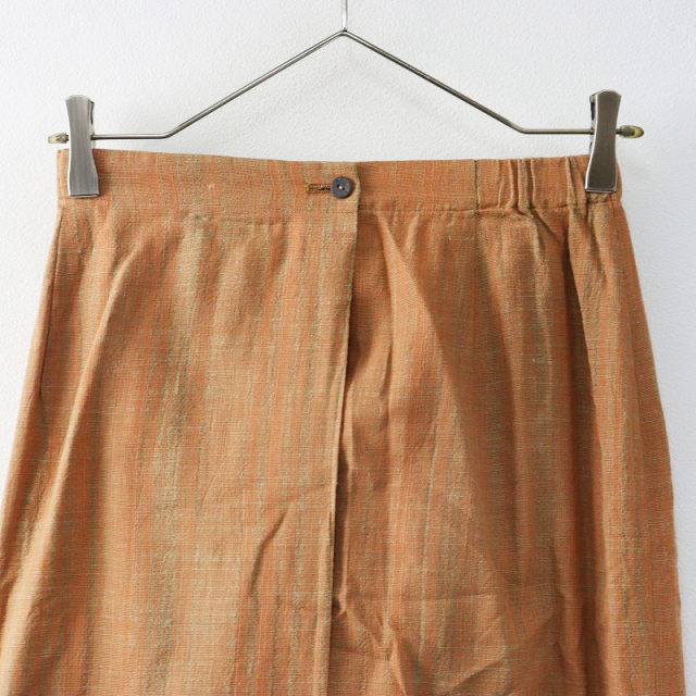 JURGEN LEHL ヨーガンレール ガラ紡 和織 ロングスカート M ゴム JURGEN LEHL ヨーガンレール ガラ紡 和織 ロングスカート M ゴム