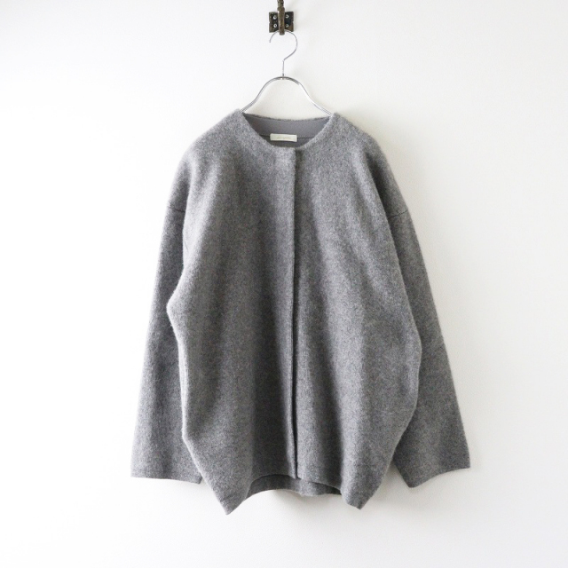 美品 2024AW ラウンジドレス Loungedress 接結ニットコート F