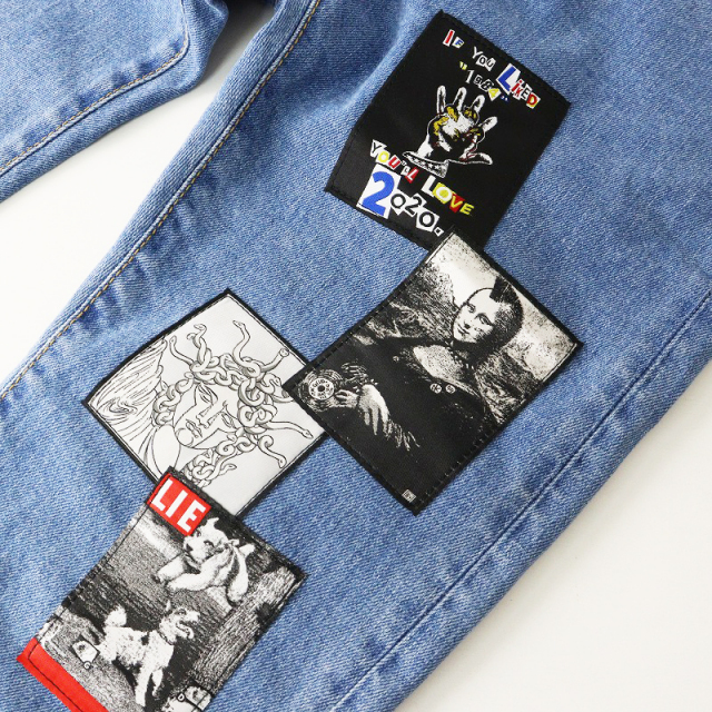 KIDILL 21aw デニムパンツ マルチカラー パッチワーク KIDILL 21aw デニムパンツ マルチカラー パッチワーク|mercari