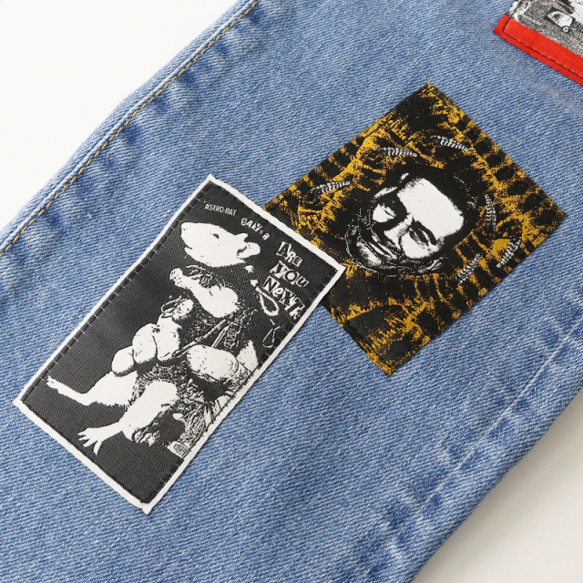 カ*ヲ様 あのちゃん着用 KIDILL × EDWIN コラボ　インディゴ　サイ 人気 KIDILL×EDWIN×WINSTON SMITH キディル×エドウィン パッチ