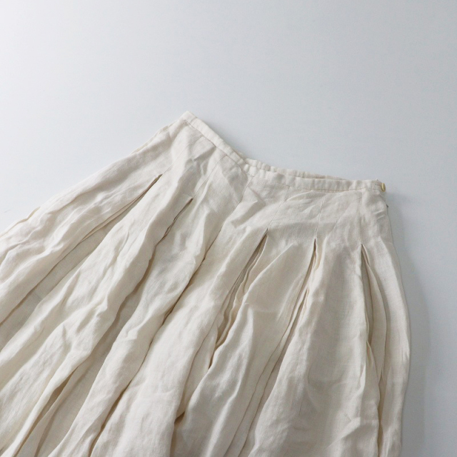 リゼッタ Lisette ティナ ダブルプリーツロングスカート 36｜ベージュ  