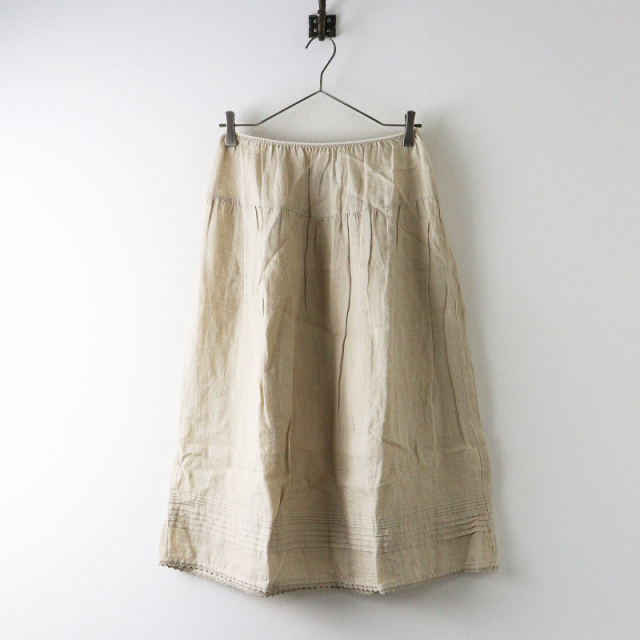 リゼッタ Lisette リネン ピンタック イージー スカート