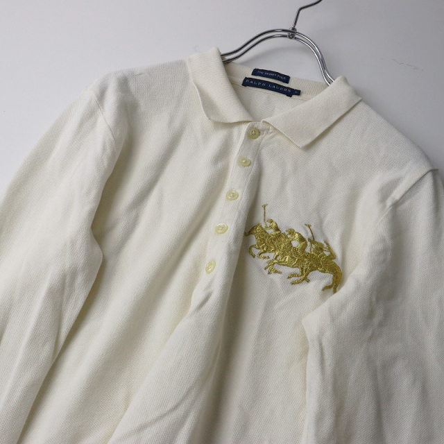 POLO RALPH LAUREN ホワイト長袖ポロシャツ Polo Ralph Lauren ロングスリーブ ポロシャツ 通販 - FARFETCH
