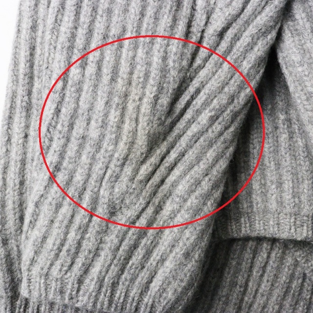 Acne Studios　デボラニット　ウール100%　Vネック　グレー アクネストゥディオズ Acne Studios DEBORAH WOOL ニット プル