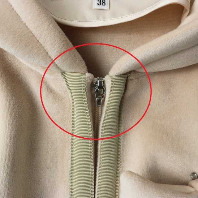 難あり 定価3.8万 2024AW エムズグレイシー M'S GRACY ジップ