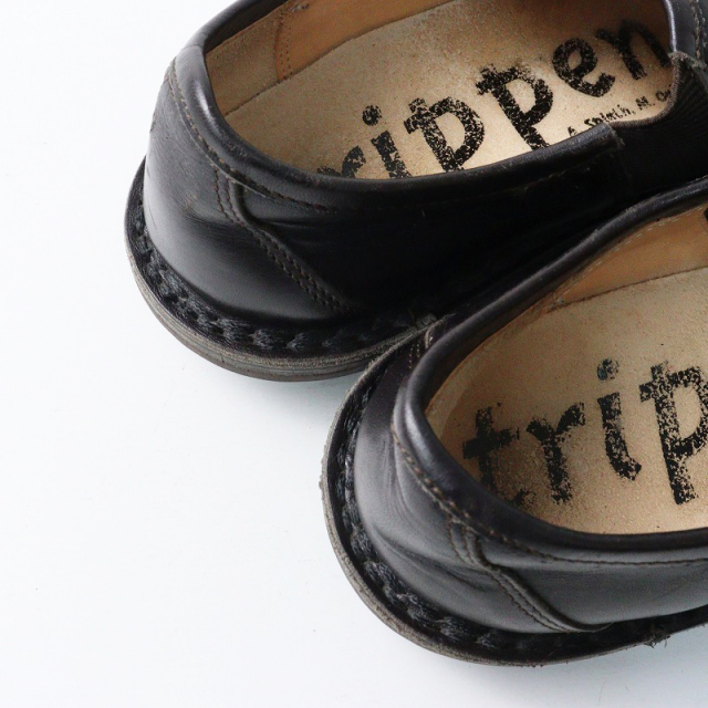 trippen＊トリッペン35 レザーシューズ23cm トリッペン trippen yen イェン レザー スリッポン ｜ブラック