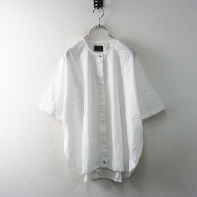 美品】ヨーガンレール リネンブラウス 羽織り ノーカラー アイボリー