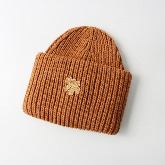新品未使用 マリメッコ ニット帽 ウニッコ柄 Ludia Solid ブラウン マリメッコ marimekko Ludia Solid Beanie ルディア ソリッド