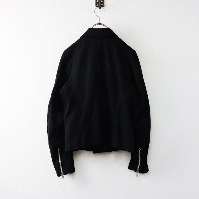 コムコムコムデギャルソン COMME des GARCONS ポリ縮 ライダース